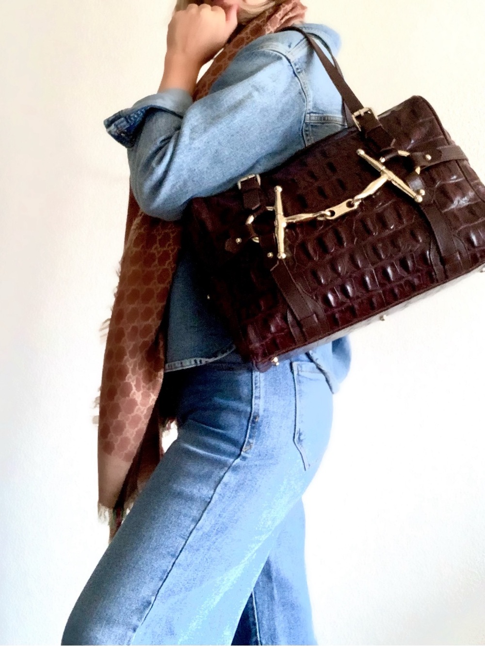 Genius leather large Boston Bag made in italy - Picture 13 of 16
